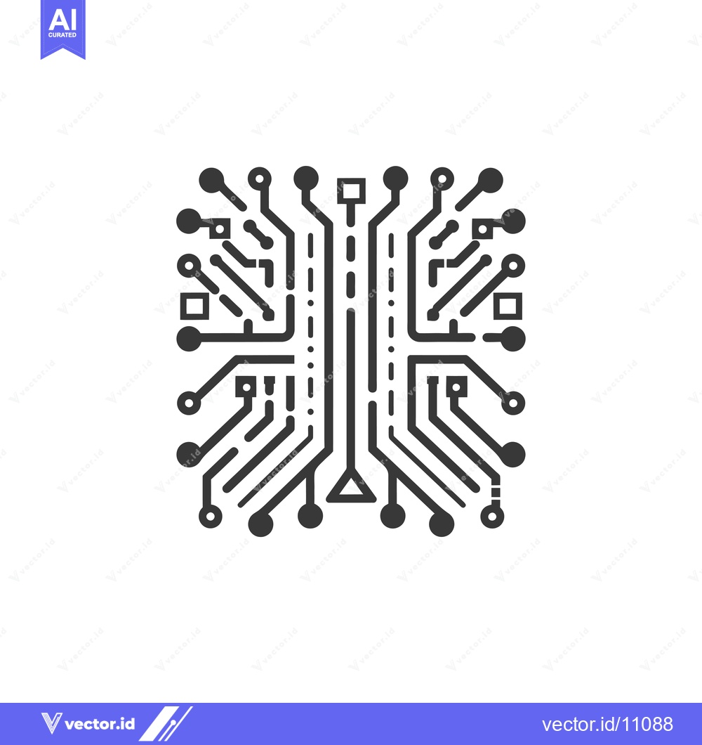 Premium Vector of Abstract Circuit Board Design with Connectors