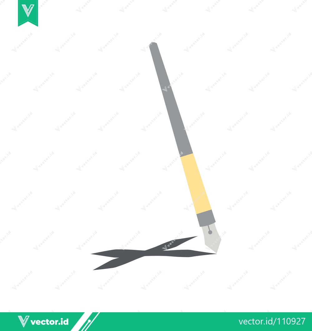 Premium Vector dari Elegant Fountain Pen Drawing a Sharp Line