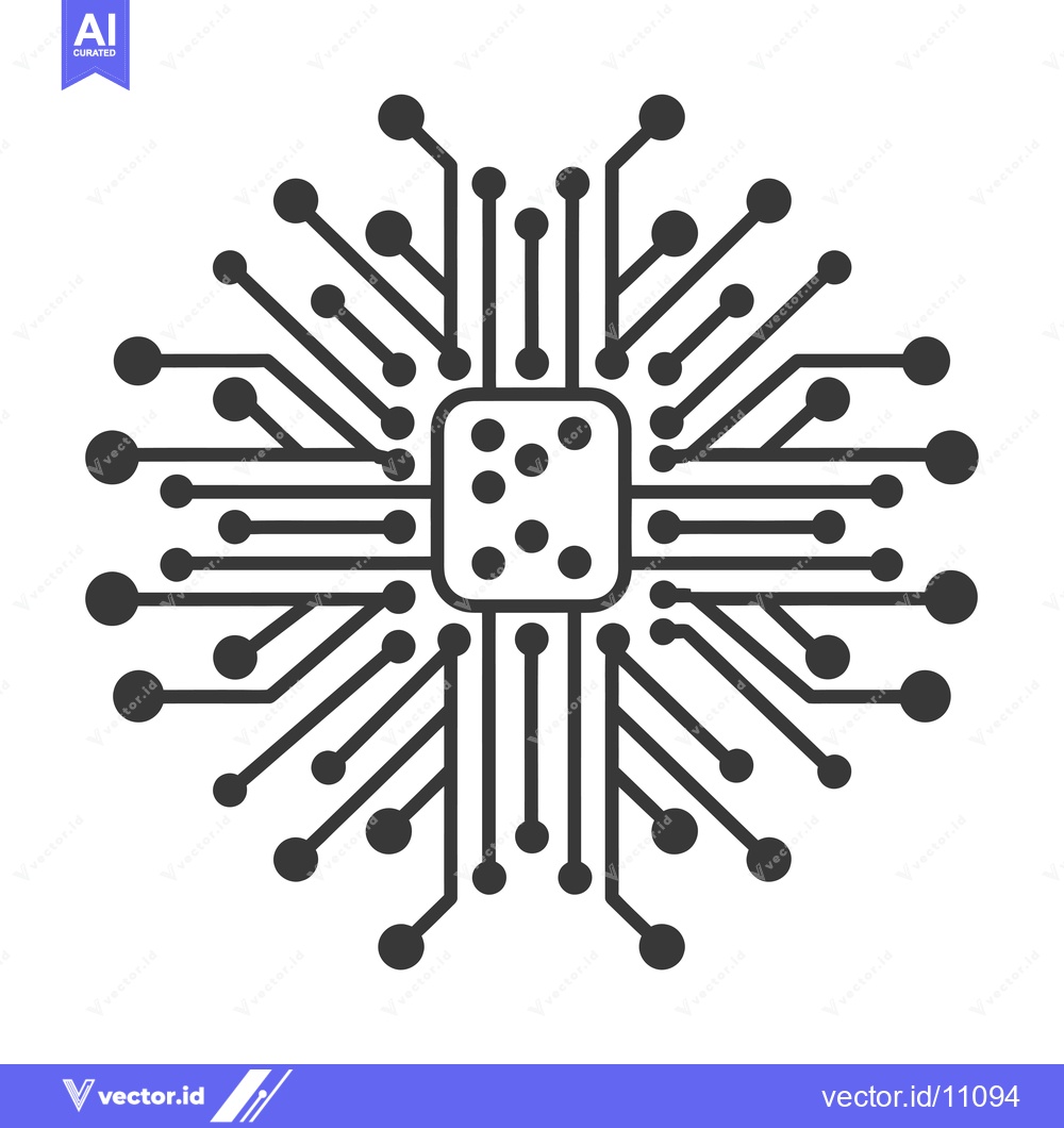 Premium Vector dari Abstract Circuit Board with Central Processing Unit