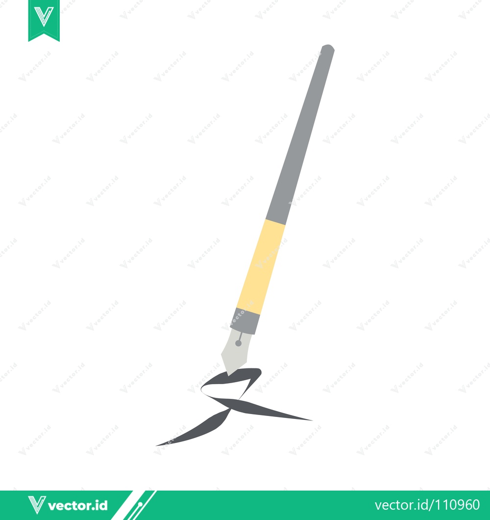 Premium Vector of Calligraphy Brush Writing Chinese Character