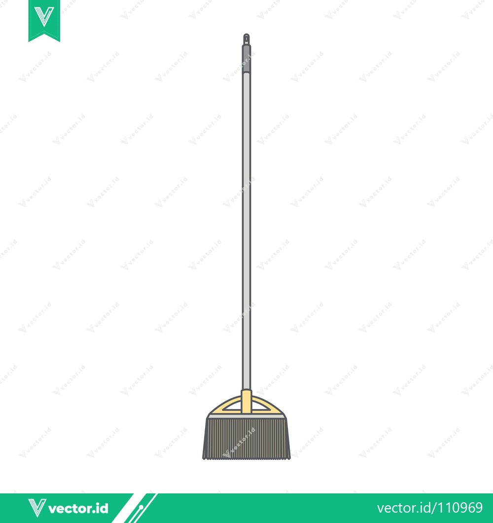 Premium Vector dari Simple illustration of a dustpan and broom set