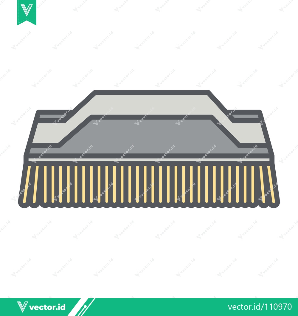 Premium Vector of Cleaning Brush Tool for Household Chores and Maintenance