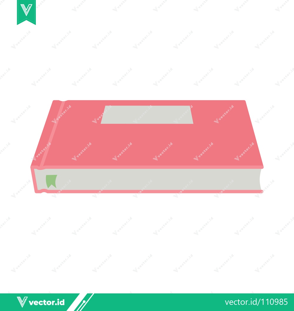 Premium Vector dari A simple pink book with a white label on the cover
