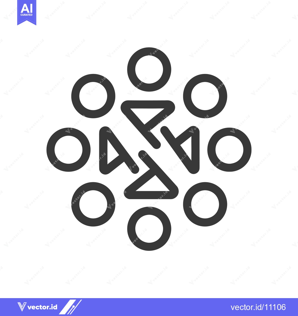 Premium Vector dari Abstract Circular Design with Arrows and Circles