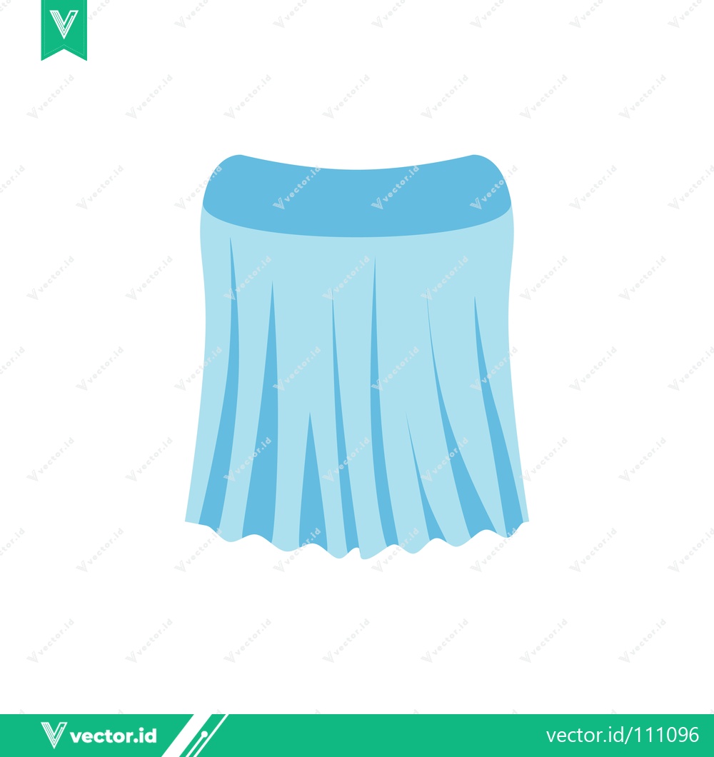 Premium Vector of Light Blue Tablecloth with Pleats