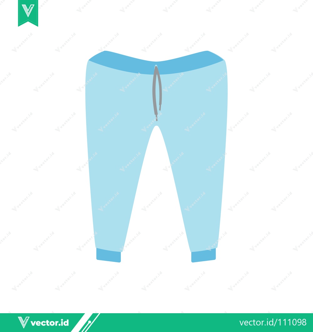Premium Vector dari Light Blue Pajama Pants with Zipper Detail