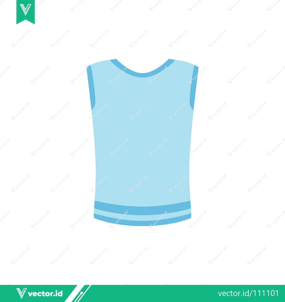 Premium Vector dari Light Blue Sleeveless T-Shirt Graphic Design