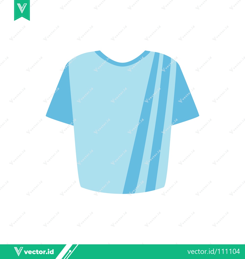 Premium Vector of Light Blue T-Shirt with Diagonal Stripes
