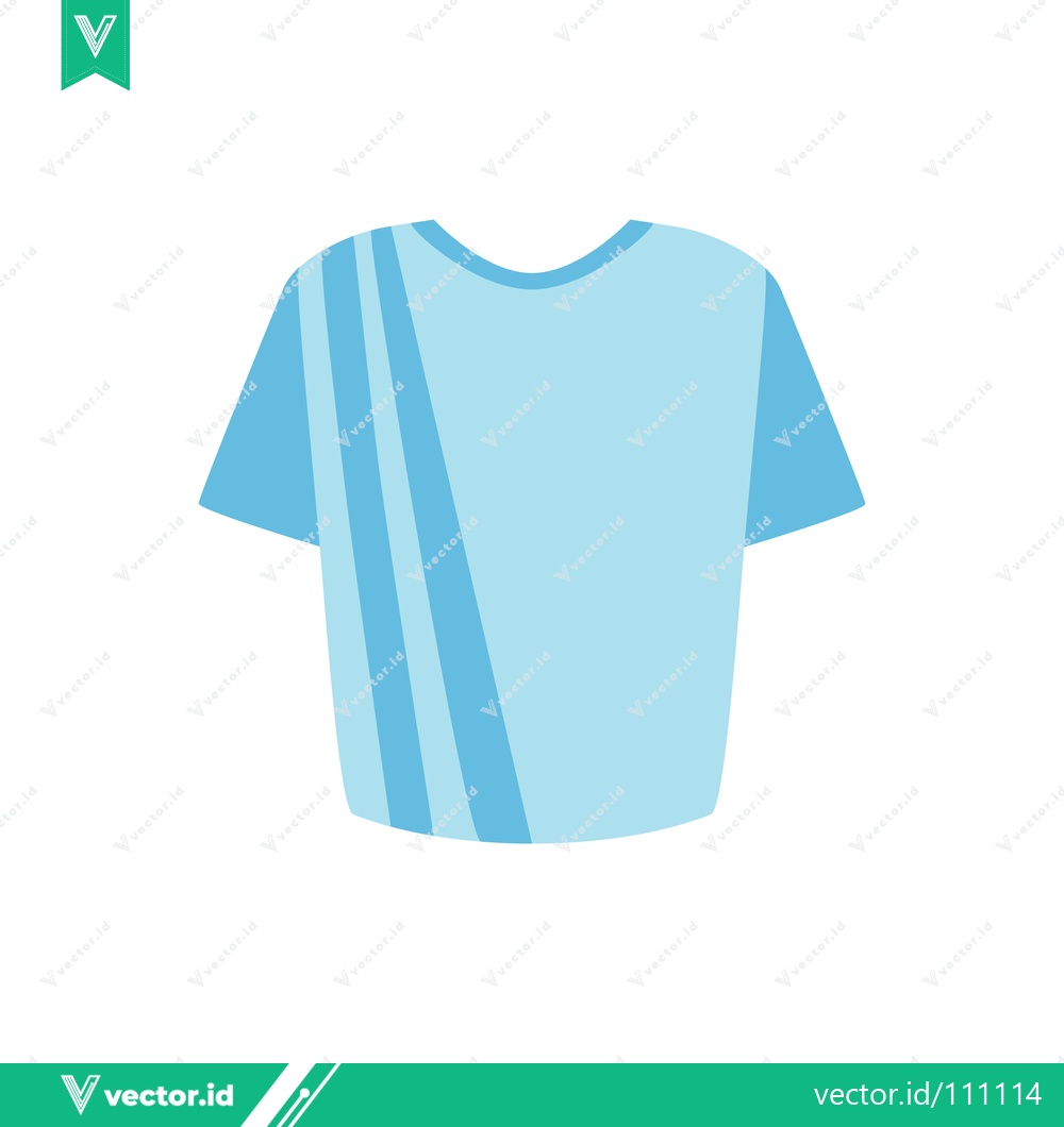 Premium Vector dari Light Blue T-Shirt with Diagonal Stripes Graphic