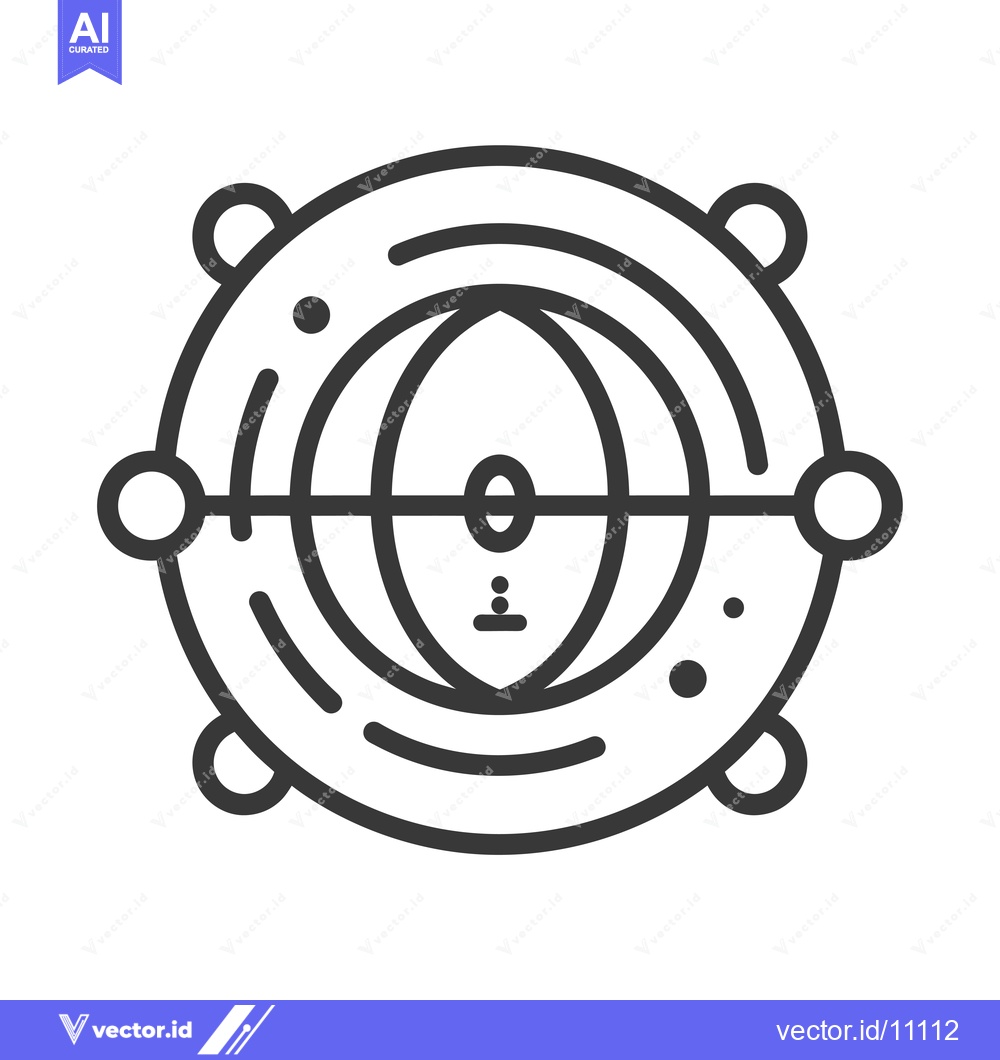 Premium Vector dari Abstract Circular Design with Concentric Rings and Dots