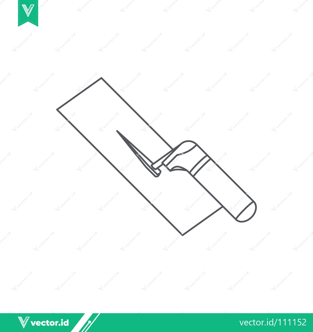 Premium Vector dari Illustration of a Trowel Tool for Construction and Renovation