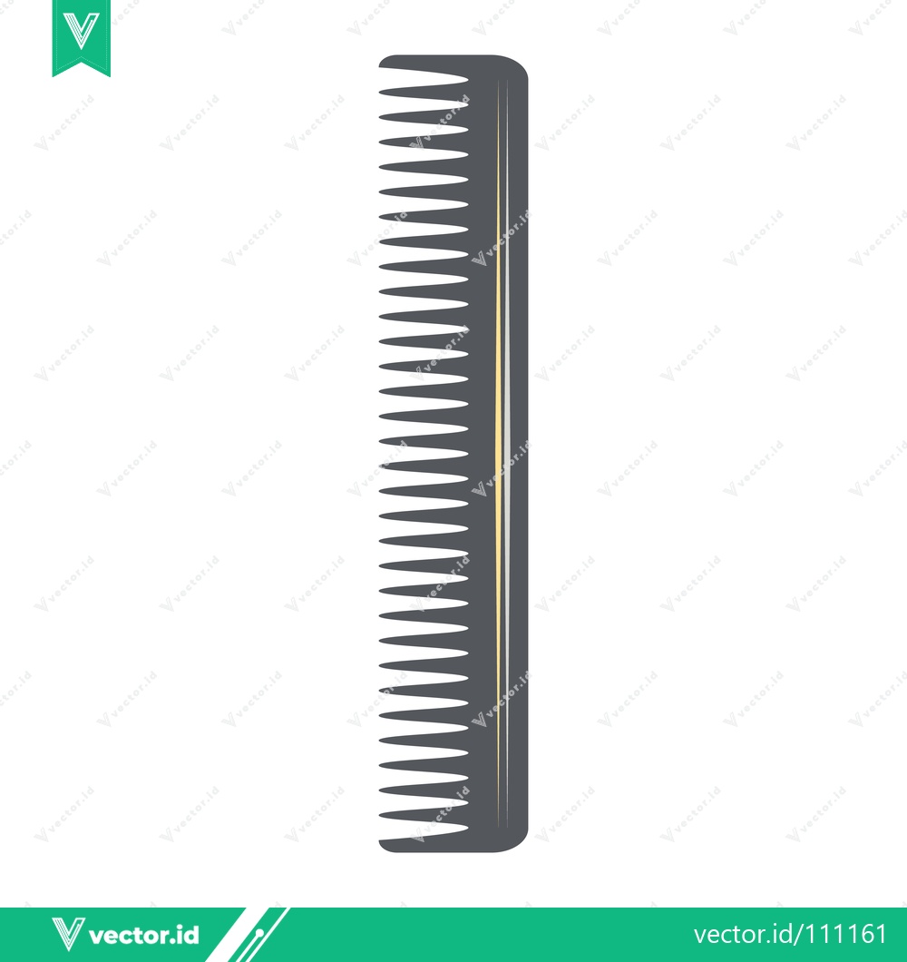 Premium Vector dari Professional Gray Hair Comb for Styling and Grooming