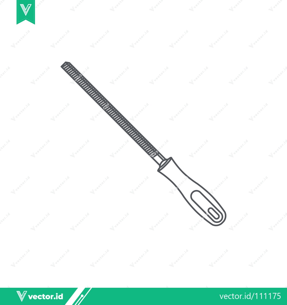 Premium Vector dari Illustration of a rasp file tool for woodworking and metalworking