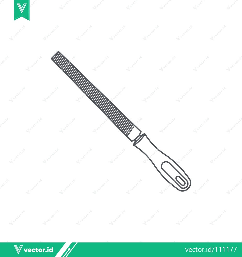 Premium Vector of Illustration of a Rasp File Tool for Woodworking and Metalworking