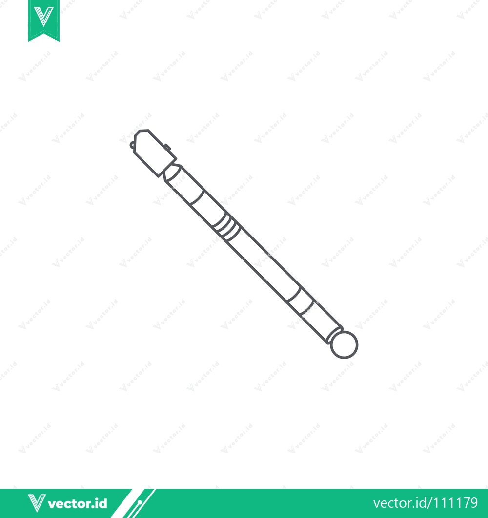 Premium Vector dari Line Art Illustration of a Glass Cutter Tool