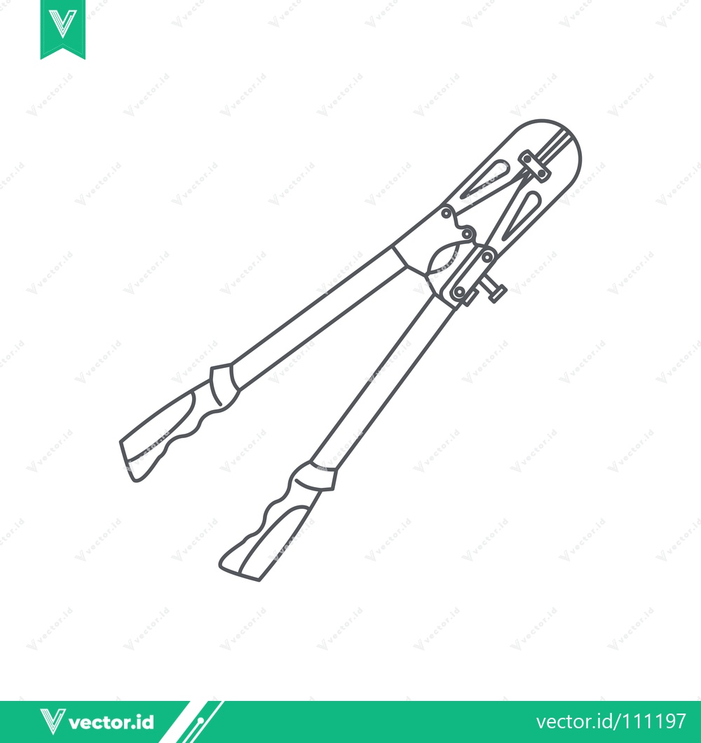 Premium Vector dari Bolt Cutters Tool Illustration