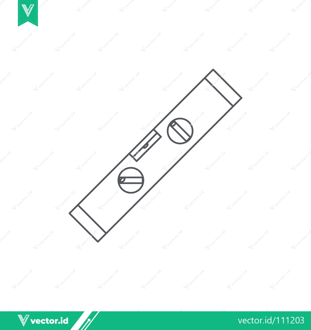 Premium Vector dari Simple Line Drawing of a Spirit Level Tool