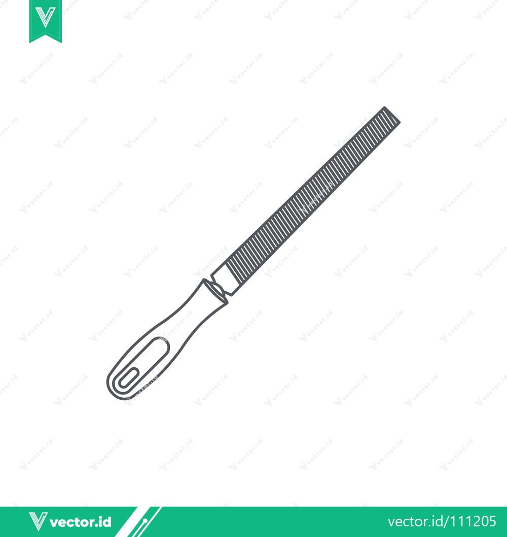 Premium Vector of Illustration of a Hand Rasp Tool for Woodworking and Metalworking