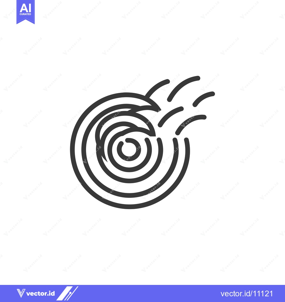Premium Vector of Abstract Circular Design with Lines Emerging from Center