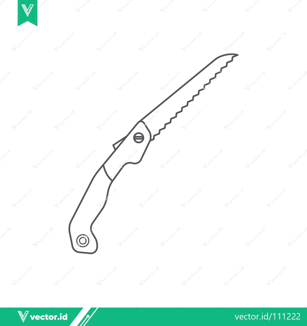 Premium Vector dari Folding Saw Tool Illustration