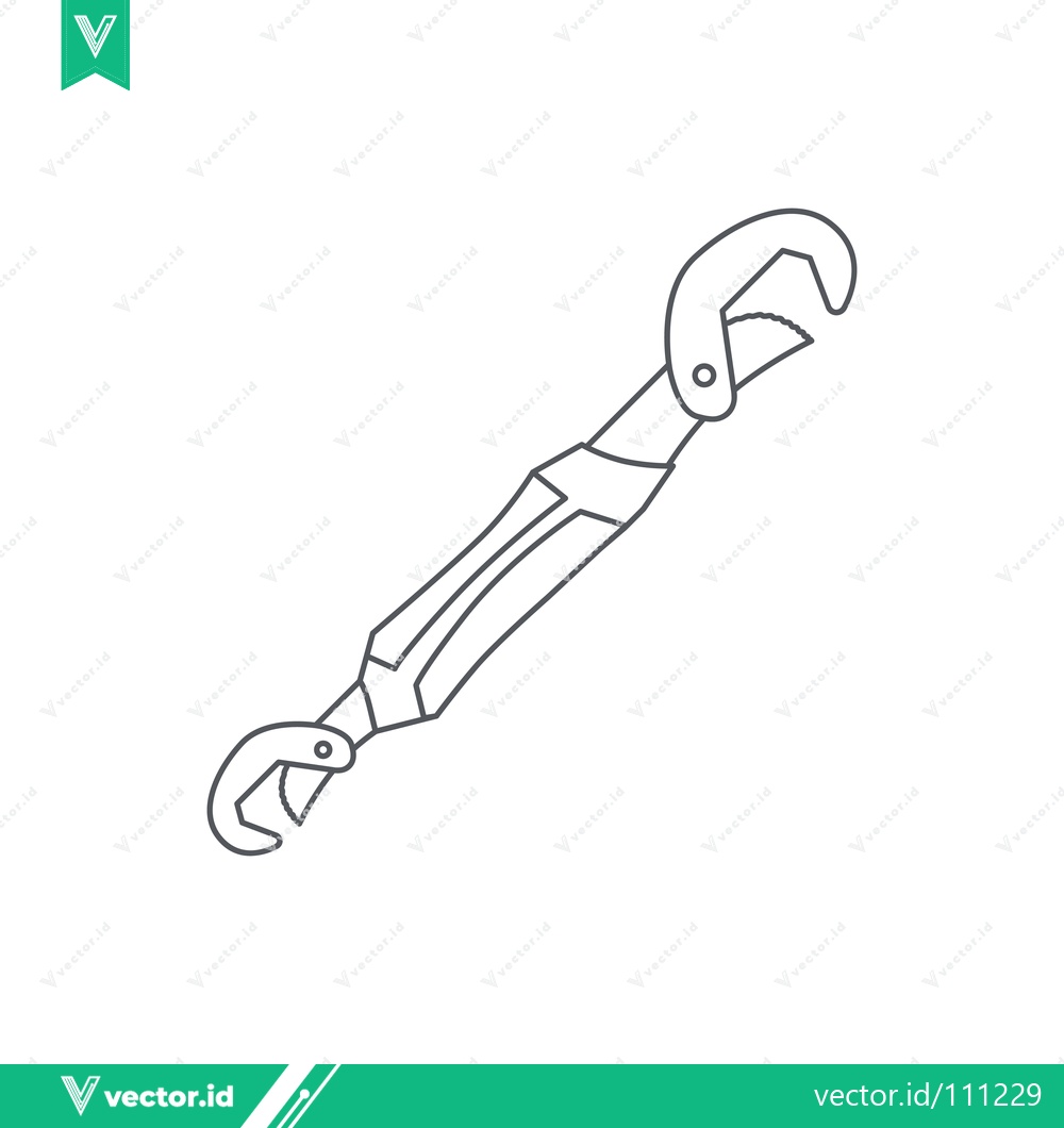Premium Vector of Line Art Illustration of a Turnbuckle