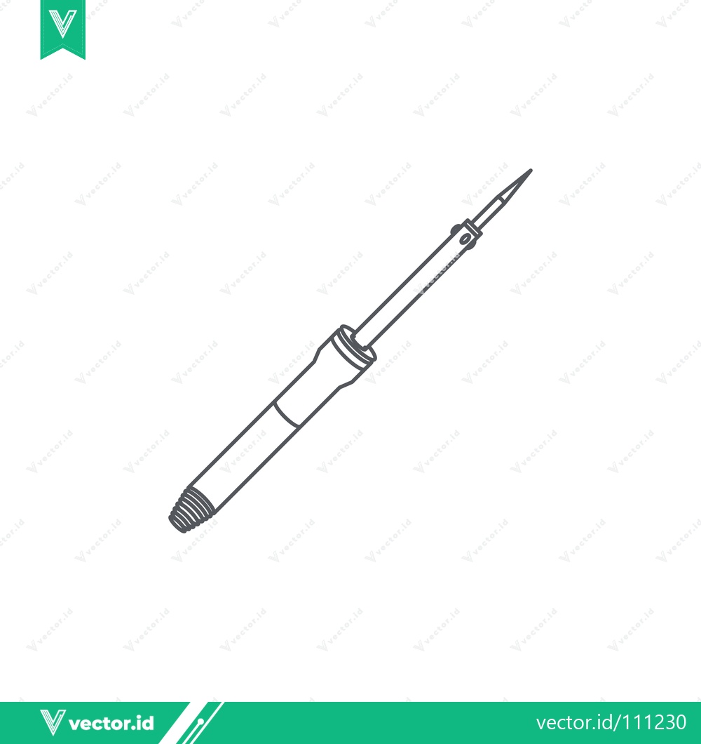 Premium Vector of Soldering Iron Tool for Electronics Repair and DIY Projects