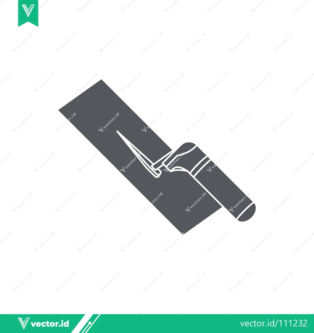 Premium Vector dari Simple Trowel Tool Icon for Construction and DIY Projects