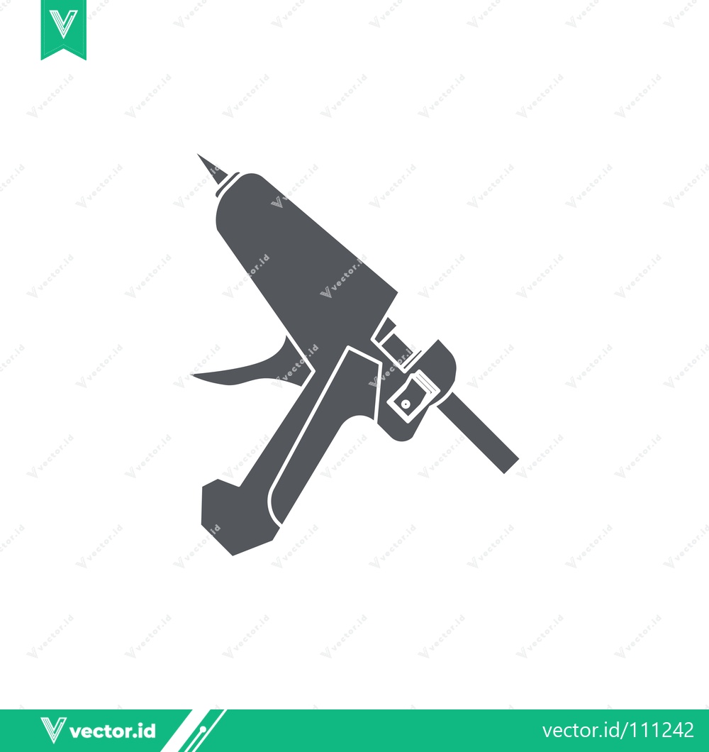 Premium Vector of Simple Silhouette of a Hot Glue Gun