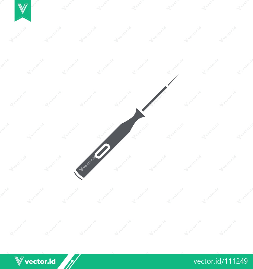 Premium Vector dari Stylized Icon of a Precision Screwdriver Tool