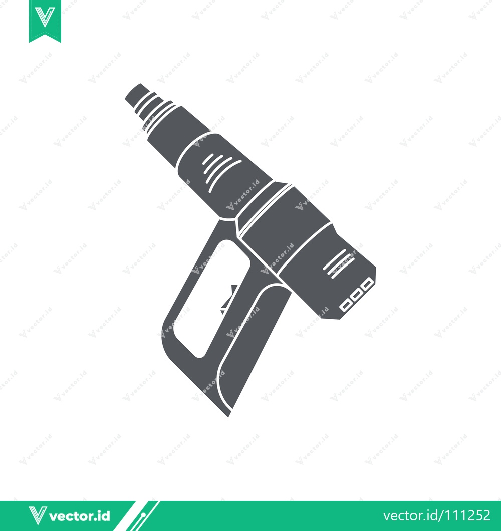 Premium Vector of Stylized Silhouette of a Heat Gun Tool