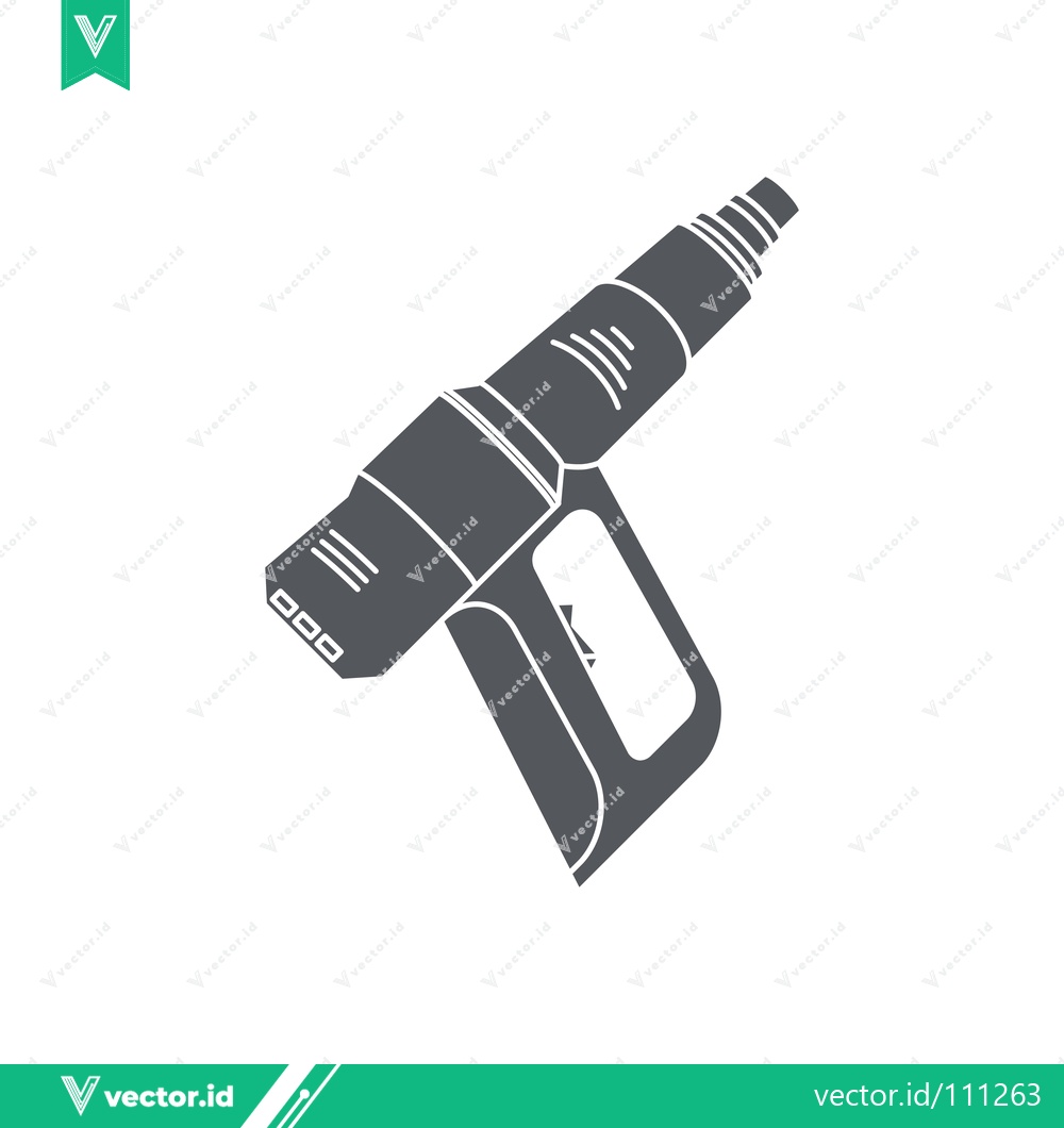Premium Vector dari Stylized Icon of a Heat Gun Tool