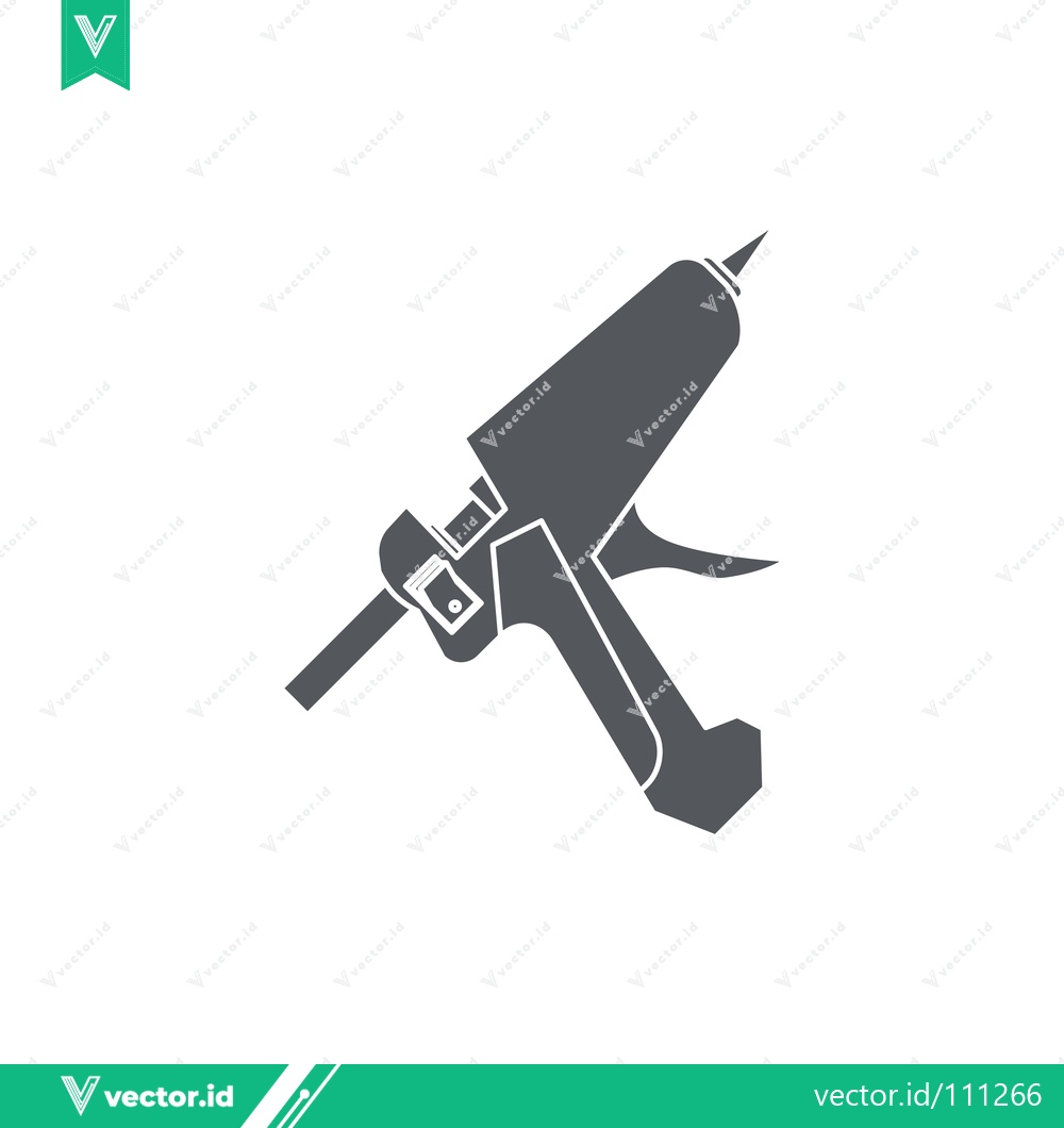 Premium Vector dari Hot Glue Gun Icon Vector Illustration