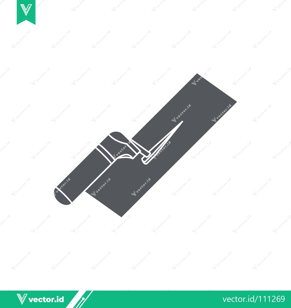 Premium Vector of Trowel Tool Icon for Construction and DIY Projects