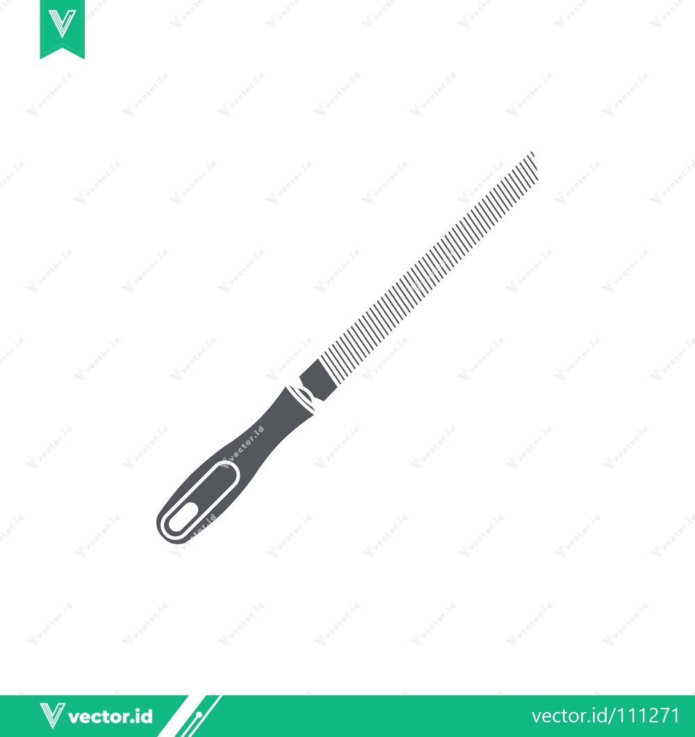 Premium Vector dari Illustration of a Rasp Tool with a Handle