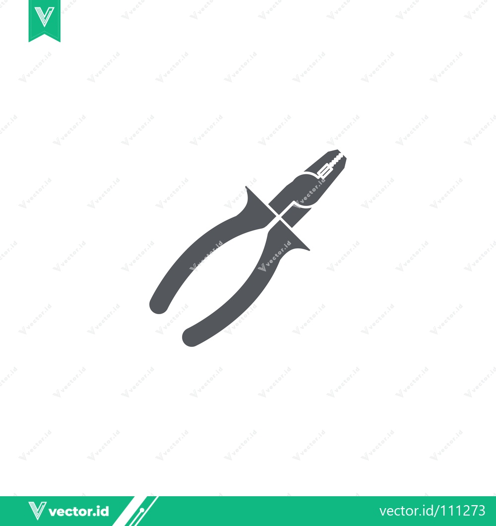 Premium Vector of Simple Icon of Pliers Tool