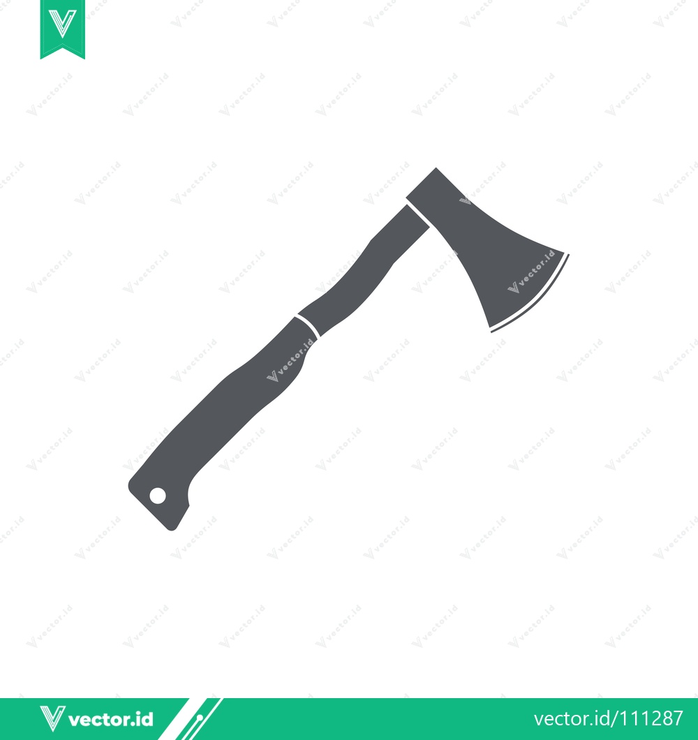 Premium Vector dari Simple Silhouette of an Axe Tool