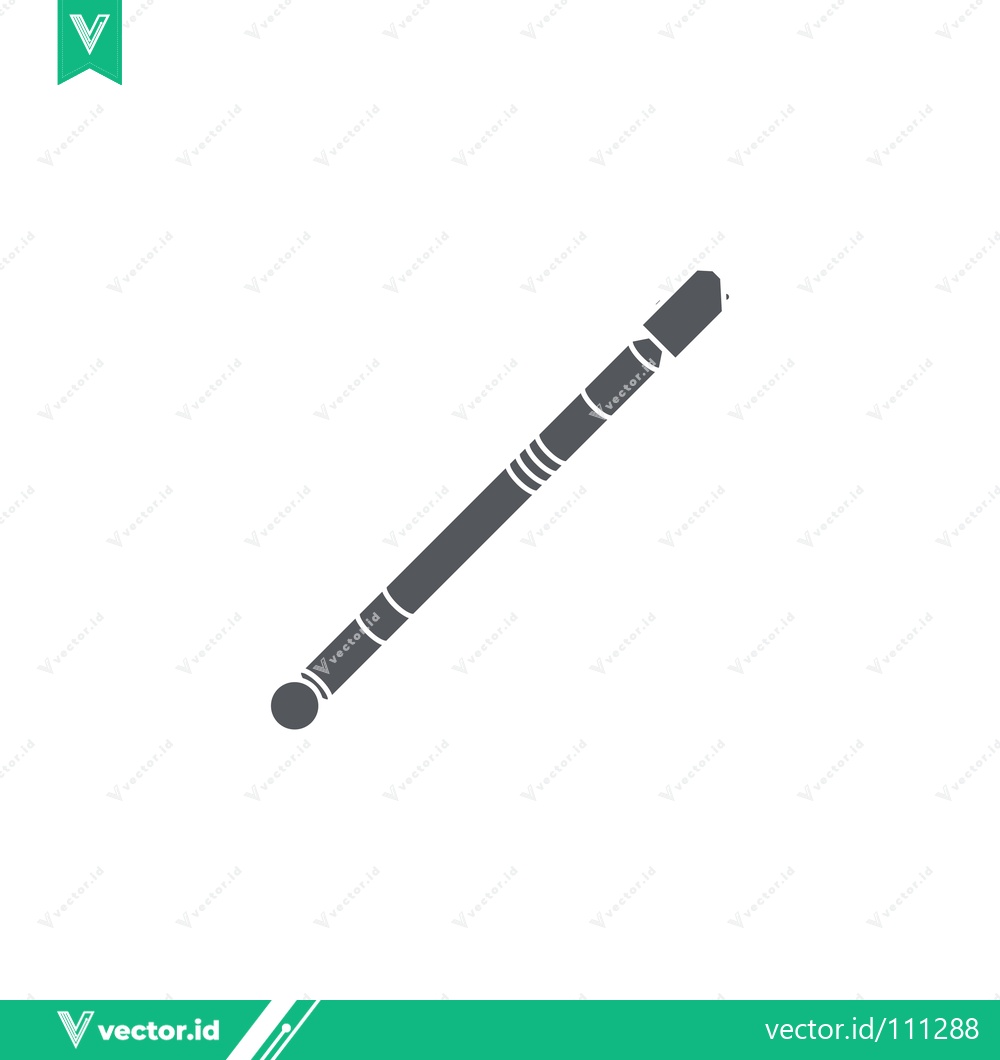 Premium Vector of Simple Icon of a Traditional Bamboo Flute