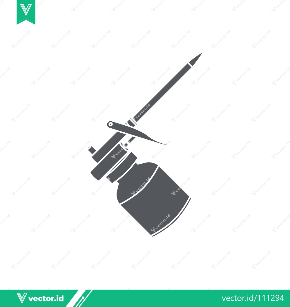 Premium Vector of Foam Dispenser Gun Icon Vector Illustration