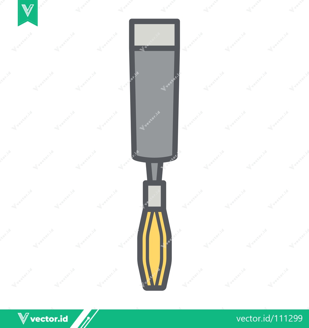 Premium Vector dari Illustration of a Woodworking Chisel Tool