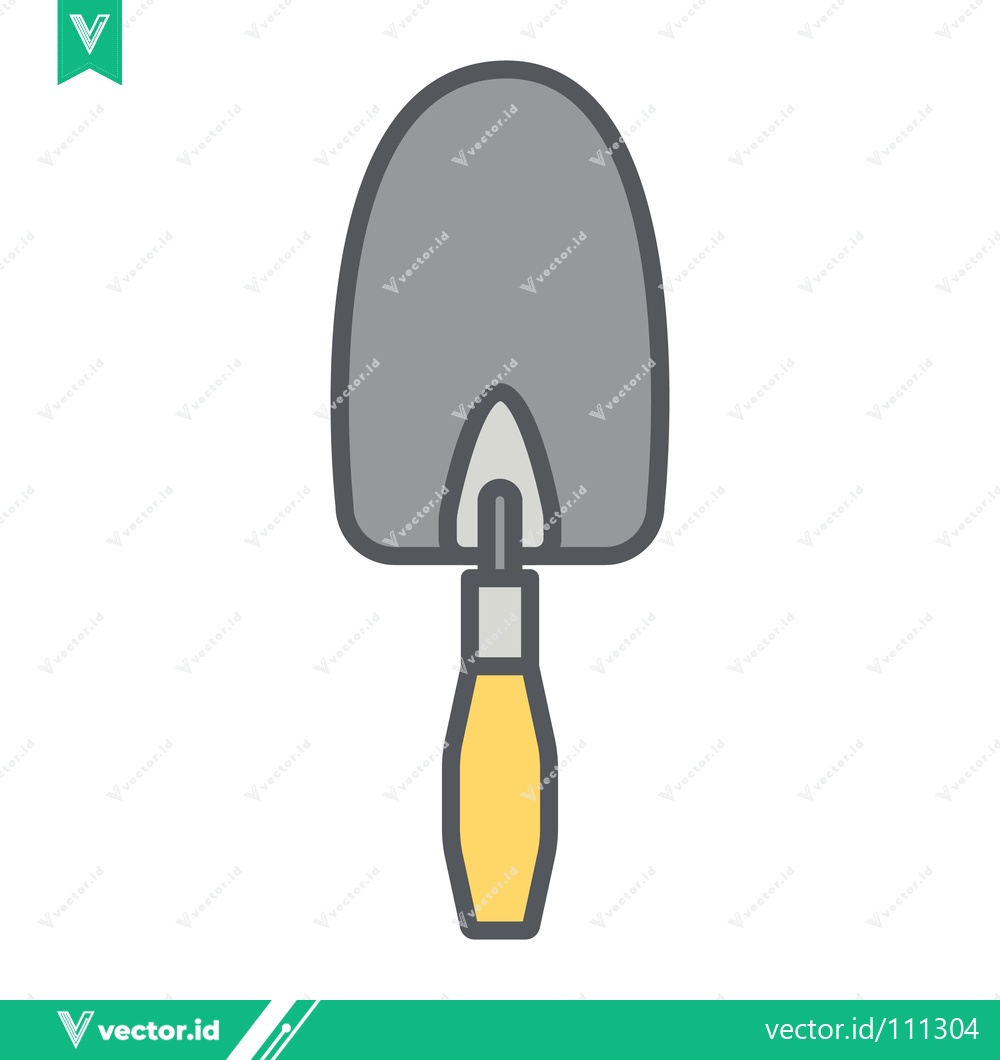 Premium Vector of Simple Illustration of a Garden Trowel Tool