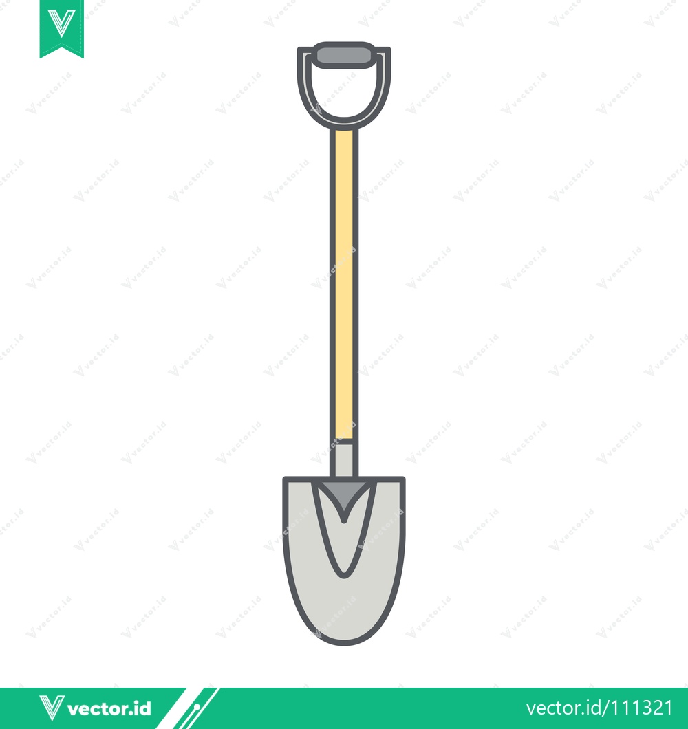 Premium Vector of Illustration of a Garden Shovel Tool