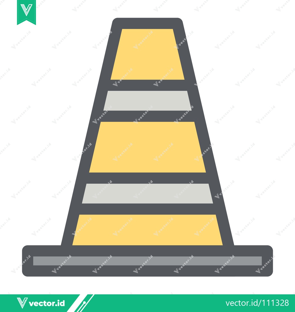 Premium Vector dari Traffic Cone Safety Warning Construction Zone