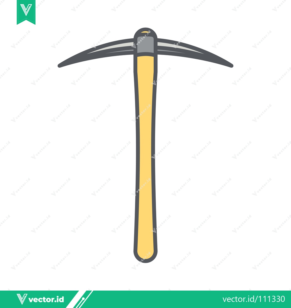 Premium Vector dari Simple Illustration of a Pickaxe Tool