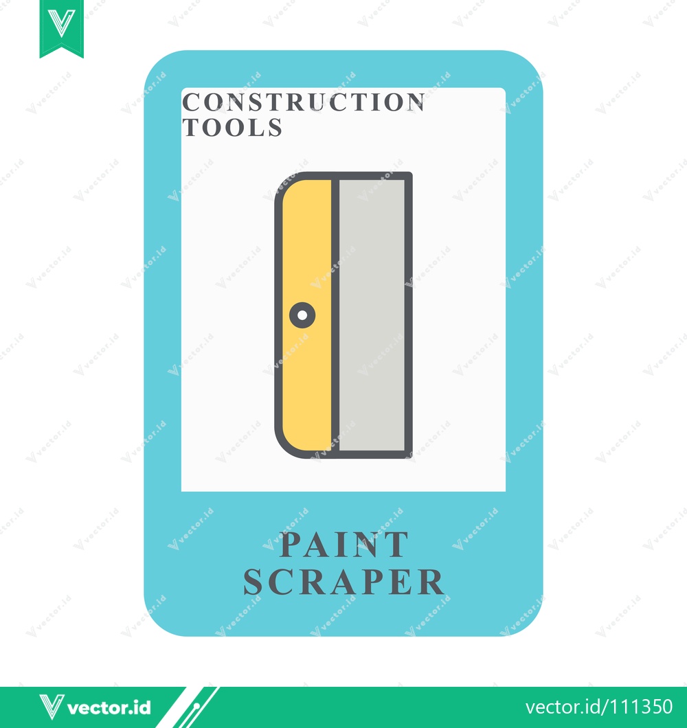 Premium Vector of Paint Scraper Tool for Construction and DIY Projects