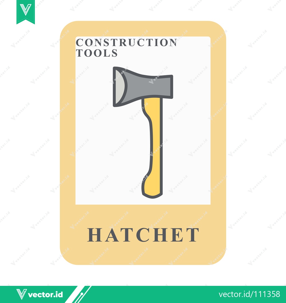 Premium Vector dari Illustration of a Hatchet a Construction Tool