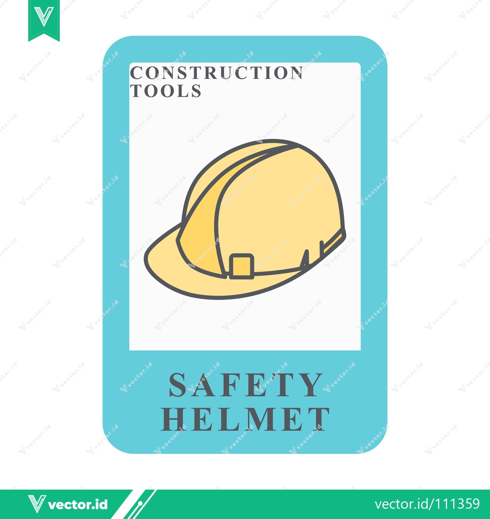 Premium Vector of Construction Safety Helmet Icon for Industrial Workwear and Protective Gear