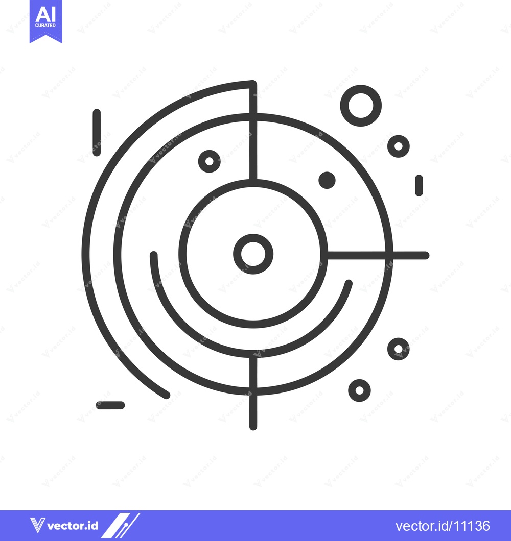 Premium Vector dari Abstract Circular Target with Multiple Rings and Dots