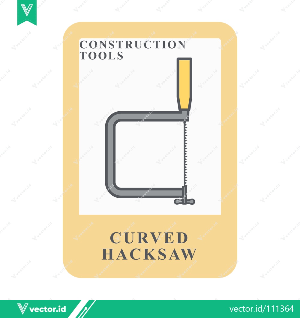 Premium Vector dari Curved Hacksaw for Construction and DIY Projects
