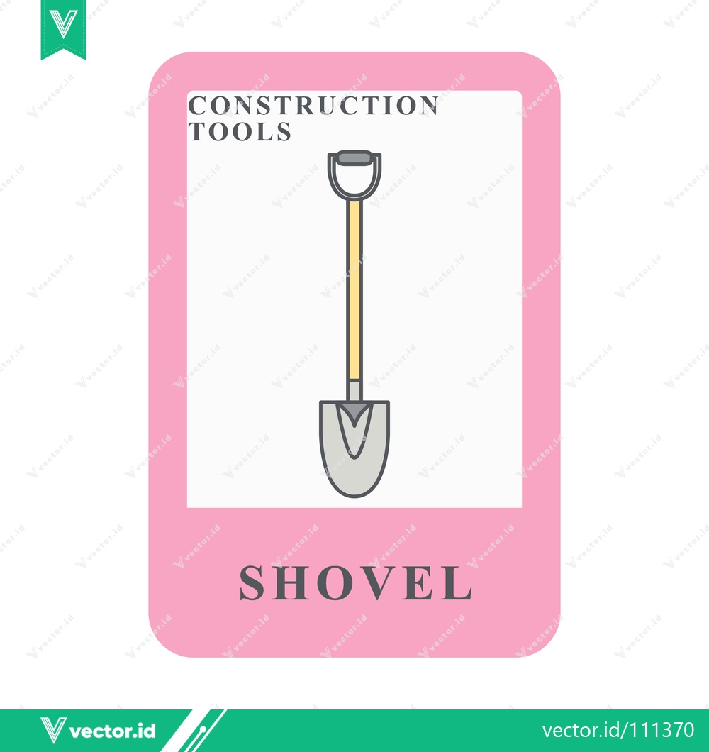 Premium Vector dari Illustration of a Shovel a Construction Tool