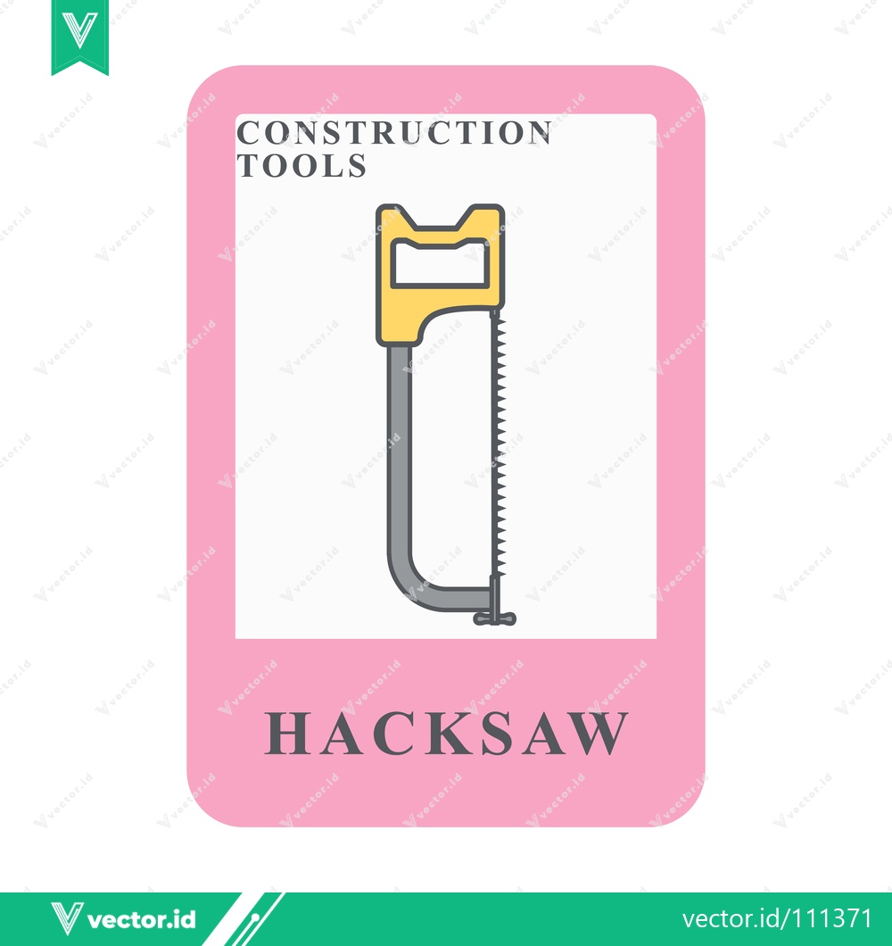 Premium Vector dari Illustration of a Hacksaw a Construction Tool for Cutting Metal